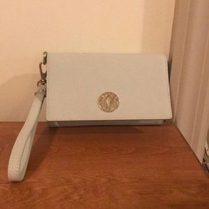 DNKY grey wristlet